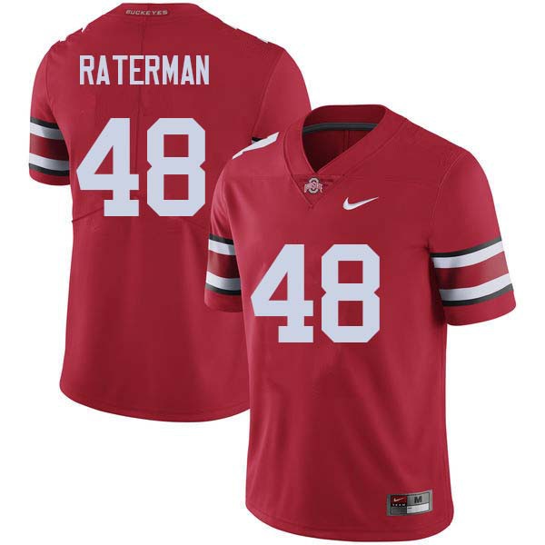 Ohio State Buckeyes #48 Clay Raterman Men Player Jersey Red